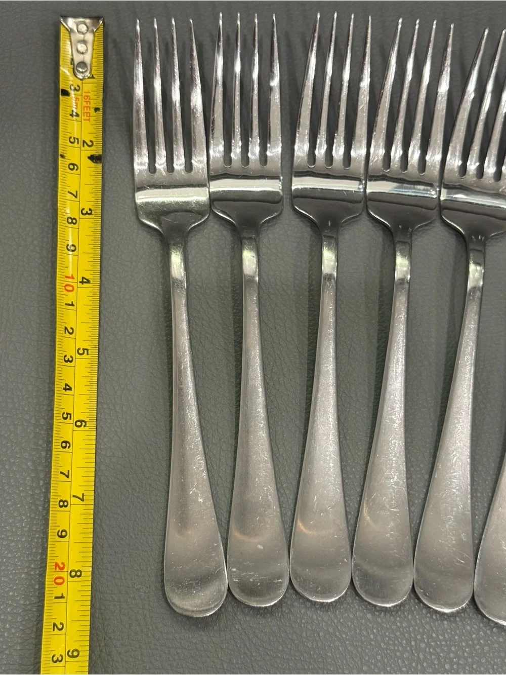 Mikasa Tanner Satin 18/0 Stainless Dinner Forks Lot Of 10